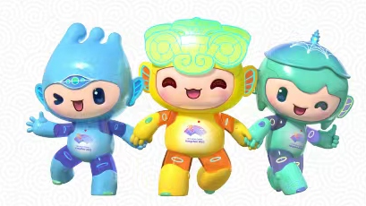 Mascot 'Jiangnan Yi', smart triplets with vitality and continuous progress